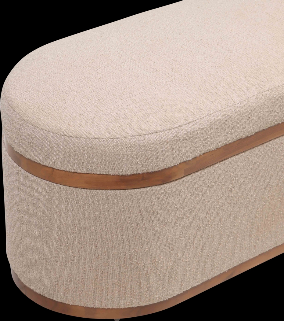 Duskywing II Ivory Storage Ottoman - Thumbnail - Image 8