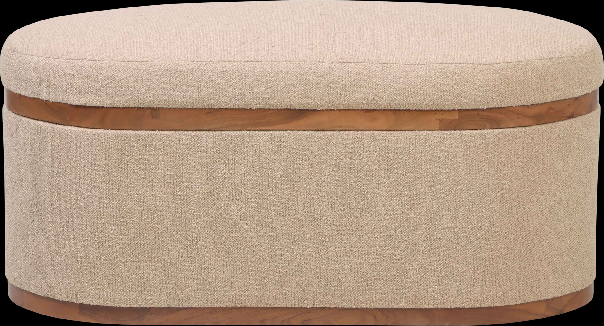 Duskywing II Ivory Storage Ottoman - Thumbnail - Image 1