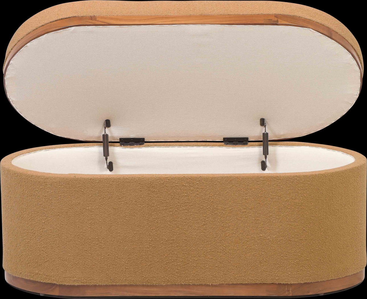 Duskywing II Orange Storage Ottoman - Thumbnail - Image 3