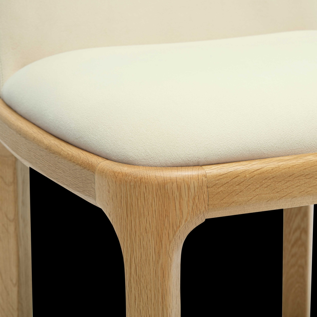 Dustyrose Cream Dining Chair - Thumbnail - Image 5