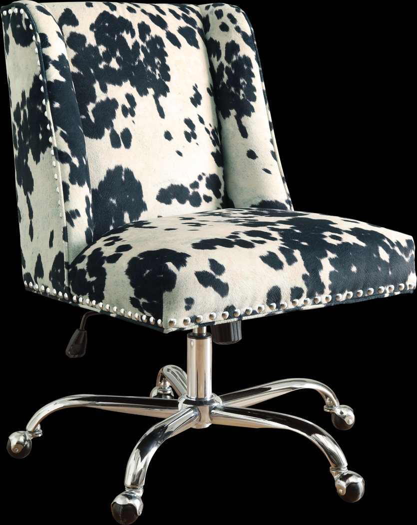 Dutson Black Desk Chair - Thumbnail - Image 1