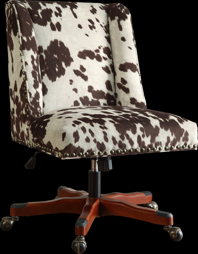 Dutson Brown Desk Chair - Thumbnail - Image 1