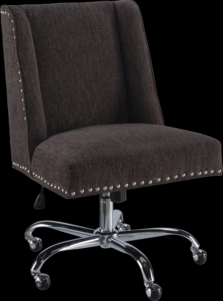 Dutson Charcoal Desk Chair - Thumbnail - Image 1