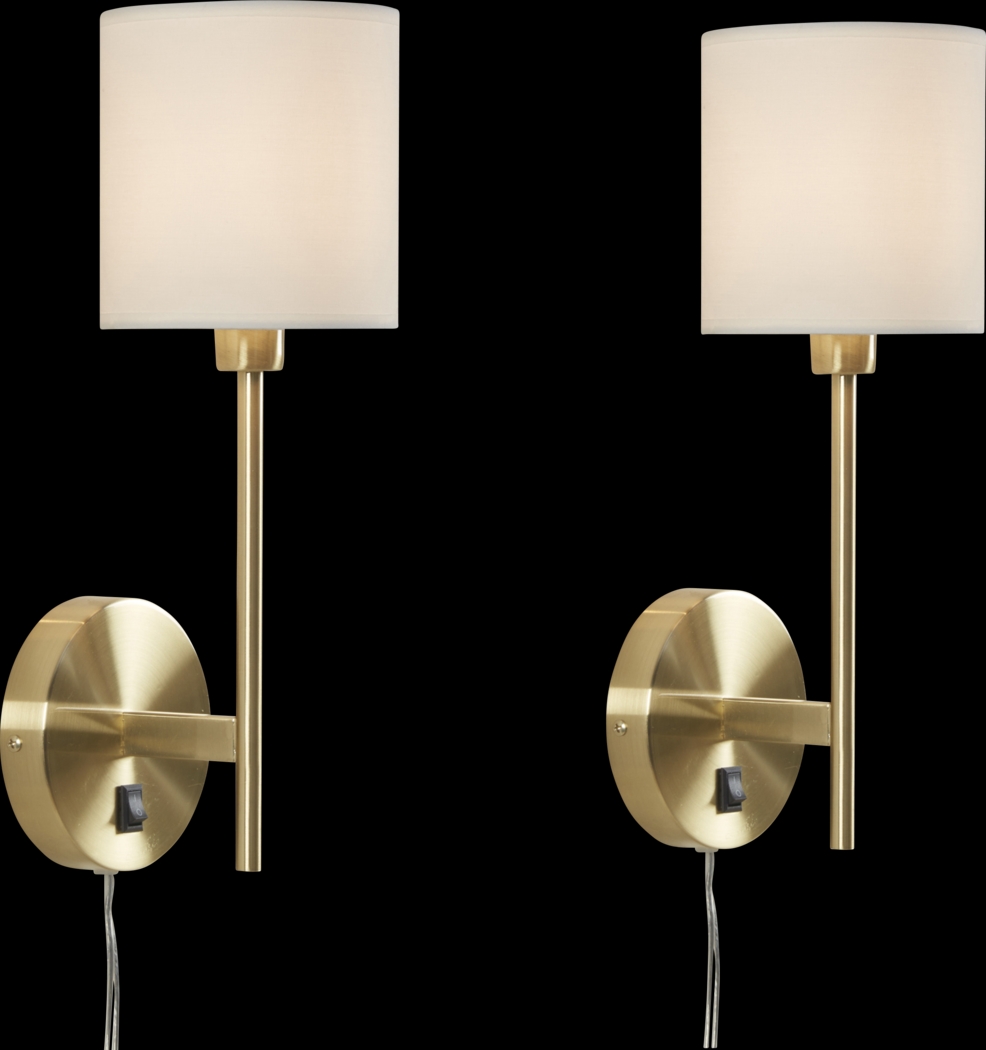 Duval View Gold Sconce, Set of 2 - Thumbnail - Image 3