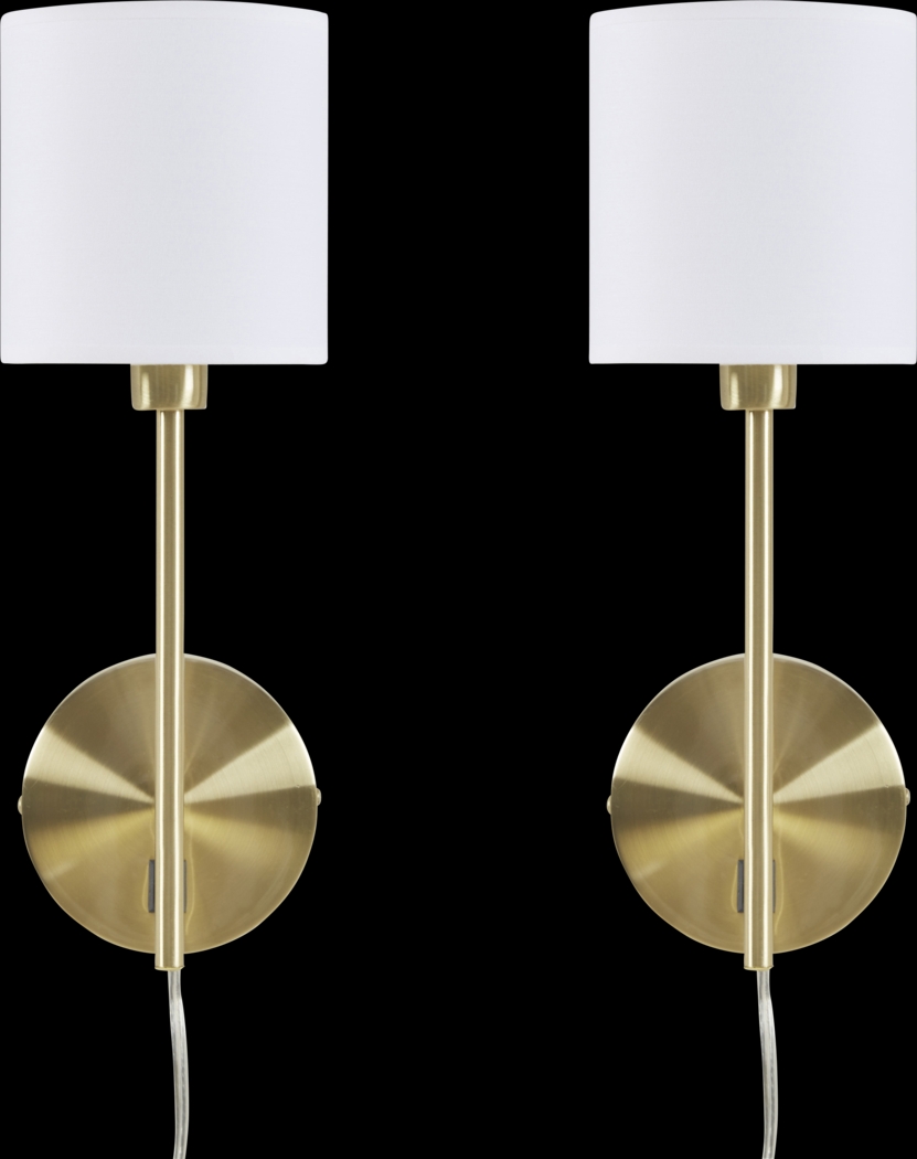 Duval View Gold Sconce, Set of 2 - Thumbnail - Image 4