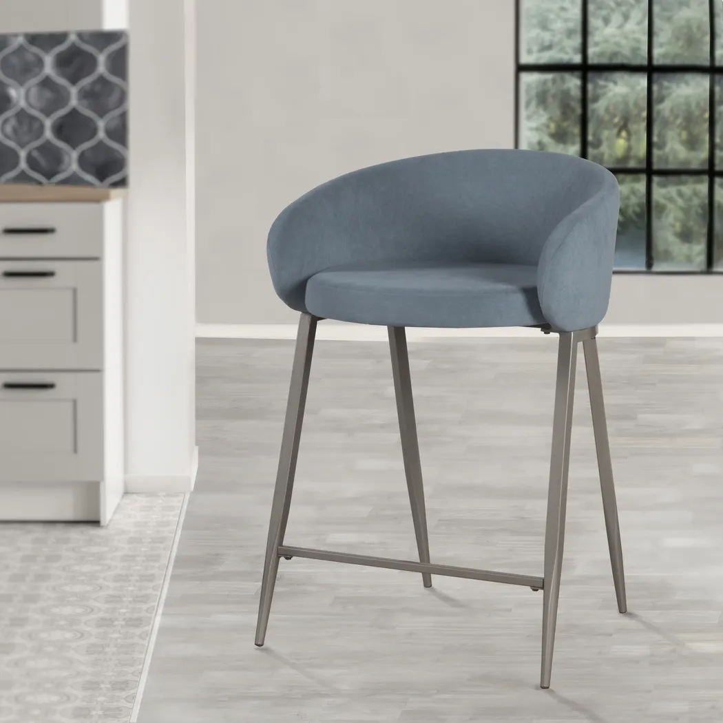 Duxford Blue Counter Height Stool - Thumbnail - Image 8