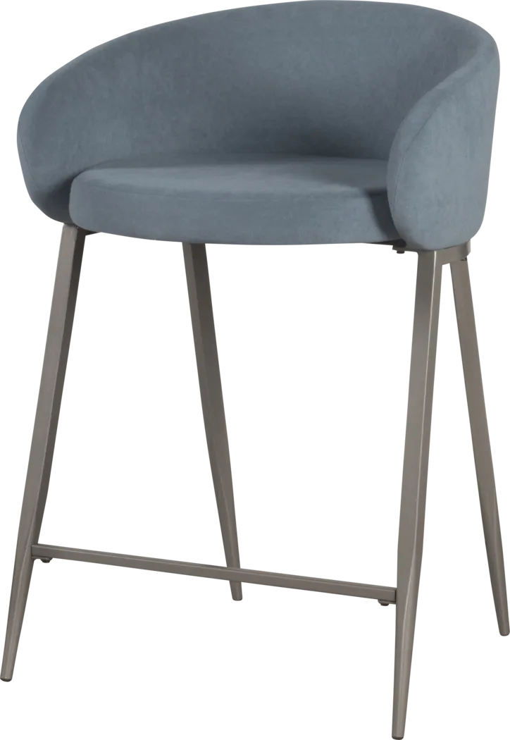 Duxford Blue Counter Height Stool - Thumbnail - Image 1