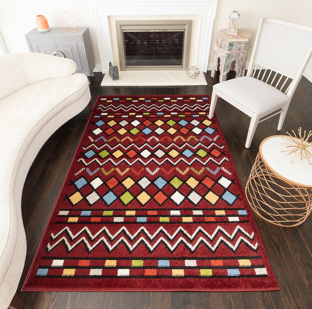 Duyen Red 5' x 7' Rug - Thumbnail - Image 2