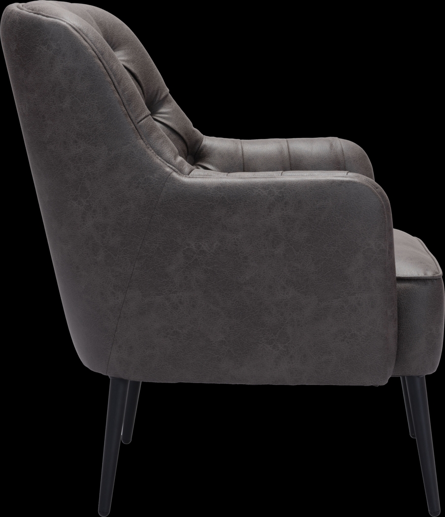 Dyea Black Accent Chair - Thumbnail - Image 7