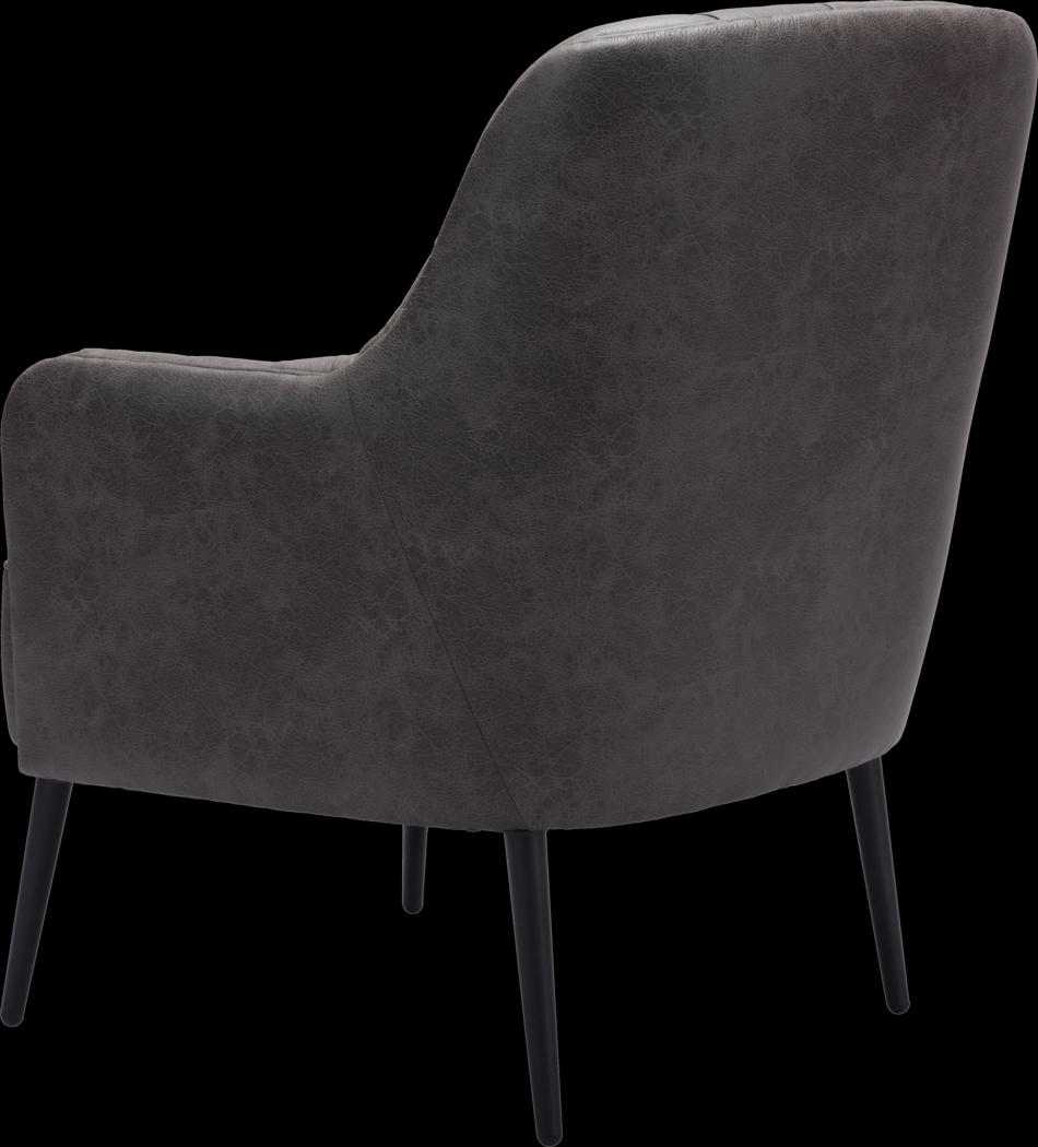 Dyea Black Accent Chair - Thumbnail - Image 9