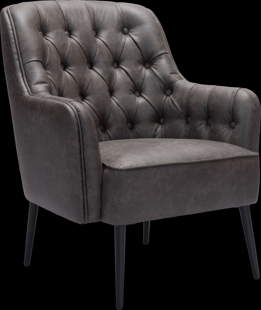 Dyea Black Accent Chair - Thumbnail - Image 1
