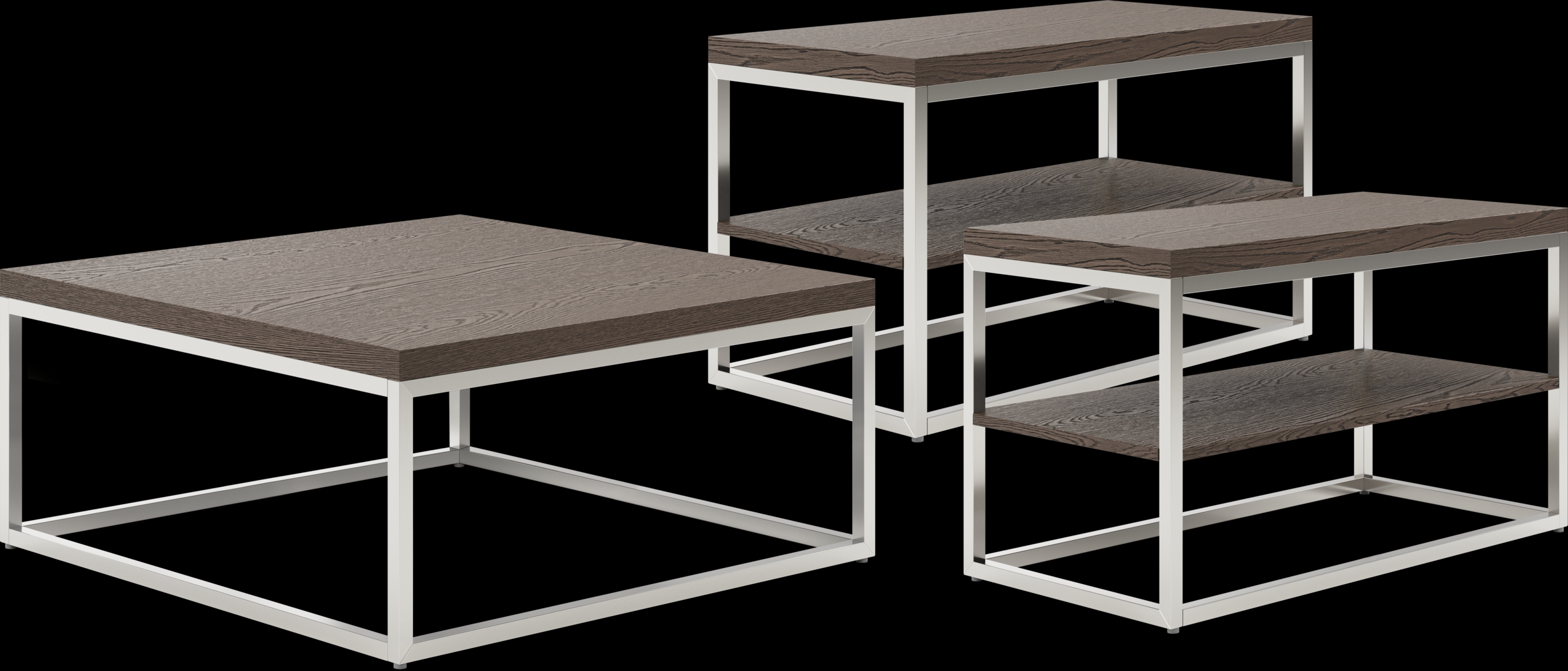 Dyer Caramel 3 Pc Table Set - Thumbnail - Image 1