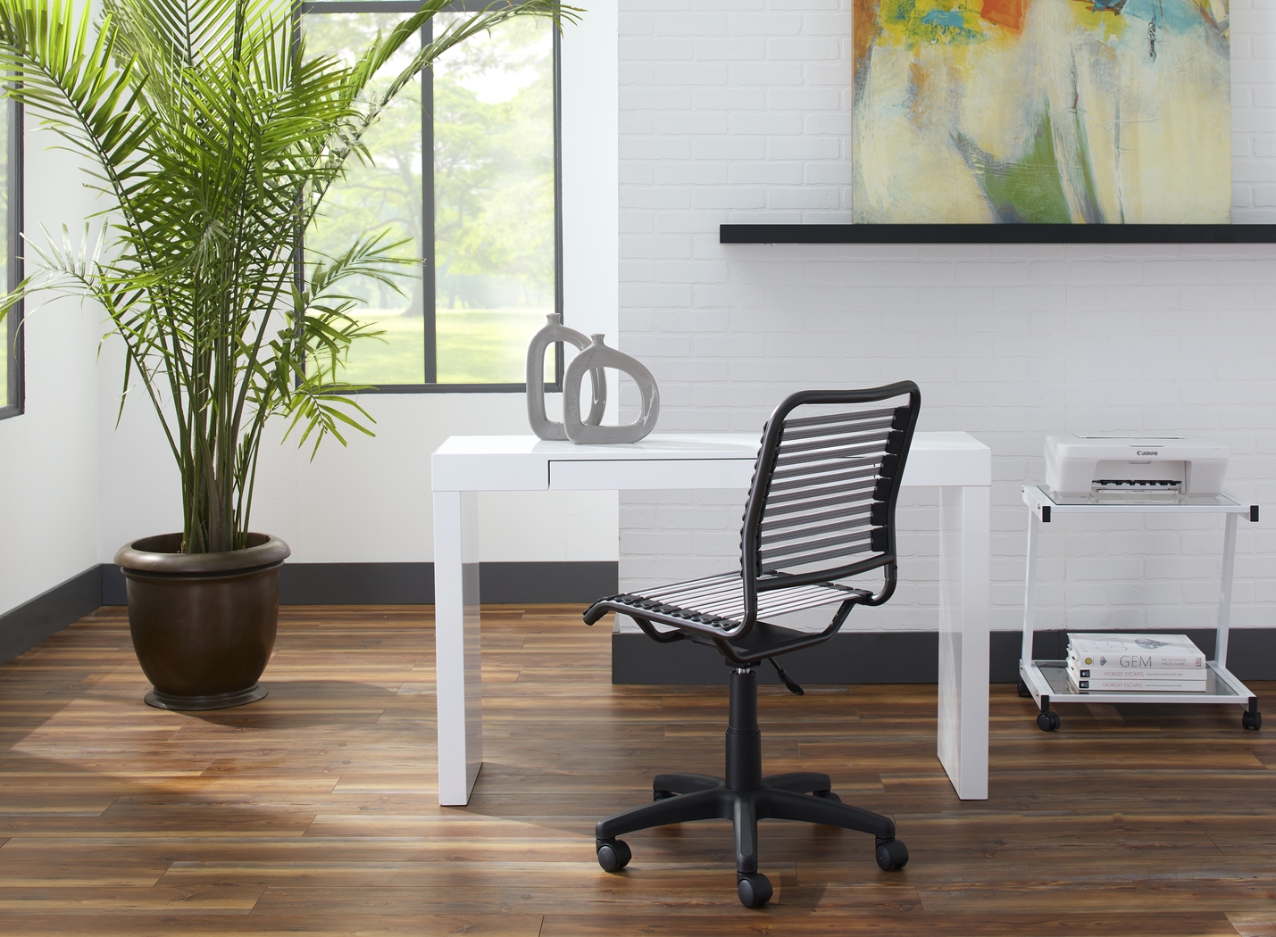 Dyess Gray Office Chair - Thumbnail - Image 2