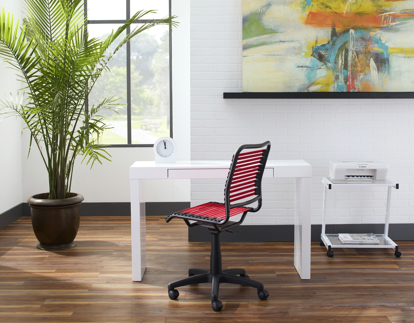 Dyess Red Office Chair - Thumbnail - Image 2