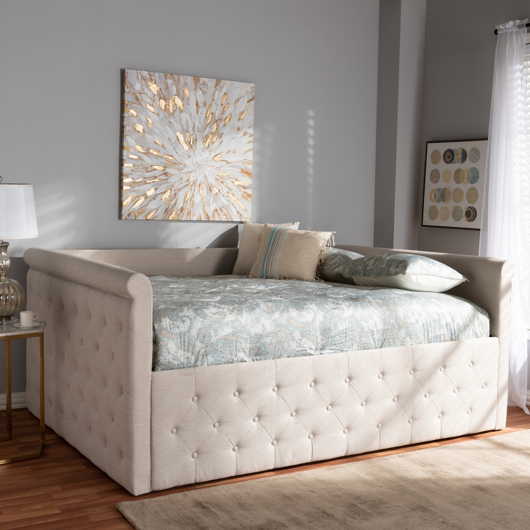 Dyett Beige Queen Daybed - Thumbnail - Image 2