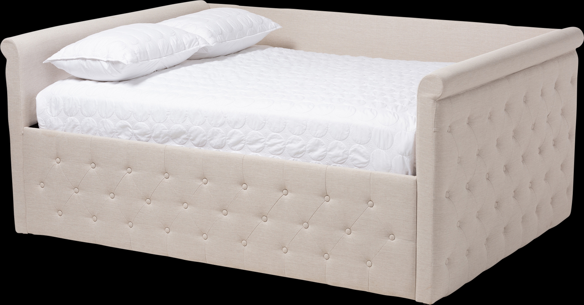 Dyett Beige Queen Daybed - Thumbnail - Image 1