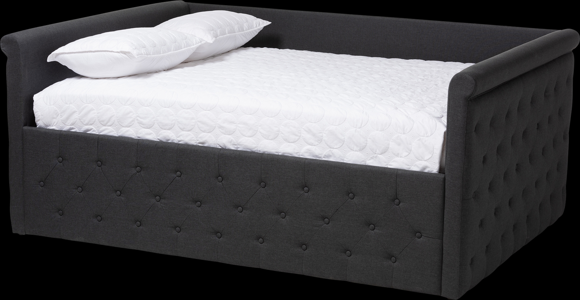 Dyett Dark Gray Queen Daybed - Thumbnail - Image 1