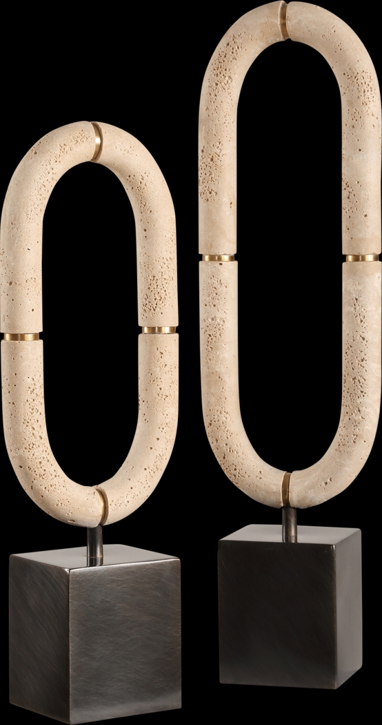 Dylina White Sculpture, Set of 2 - Thumbnail - Image 1