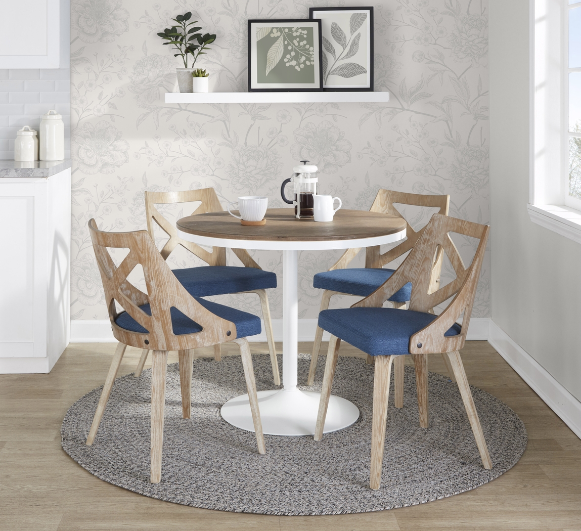 Dyme II Blue 5 Pc Dining Set - Thumbnail - Image 2