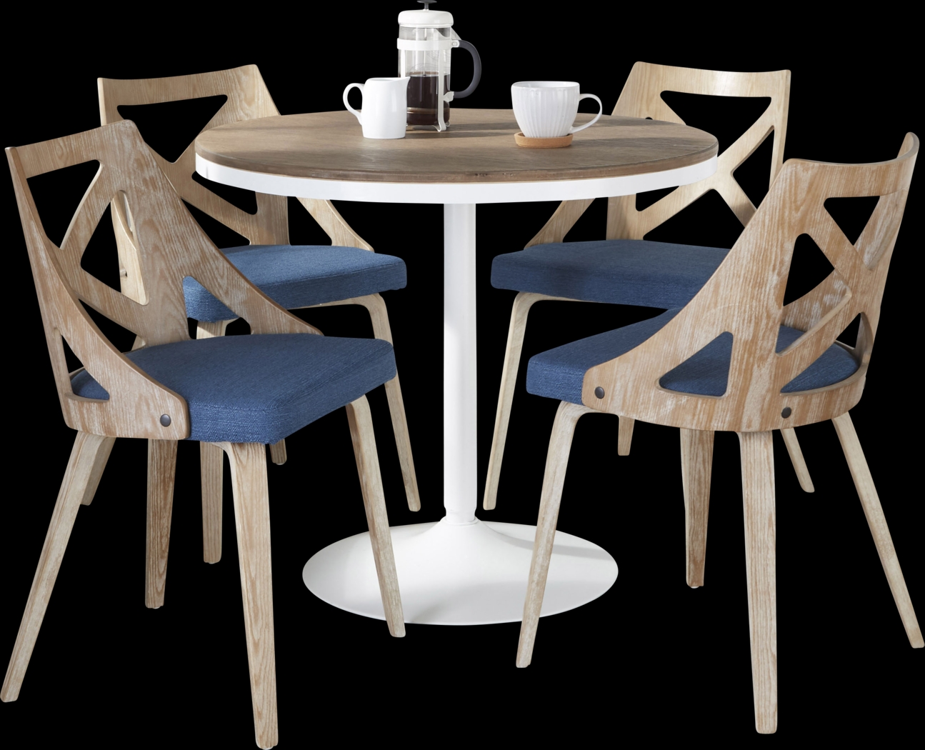 Dyme II Blue 5 Pc Dining Set - Thumbnail - Image 3