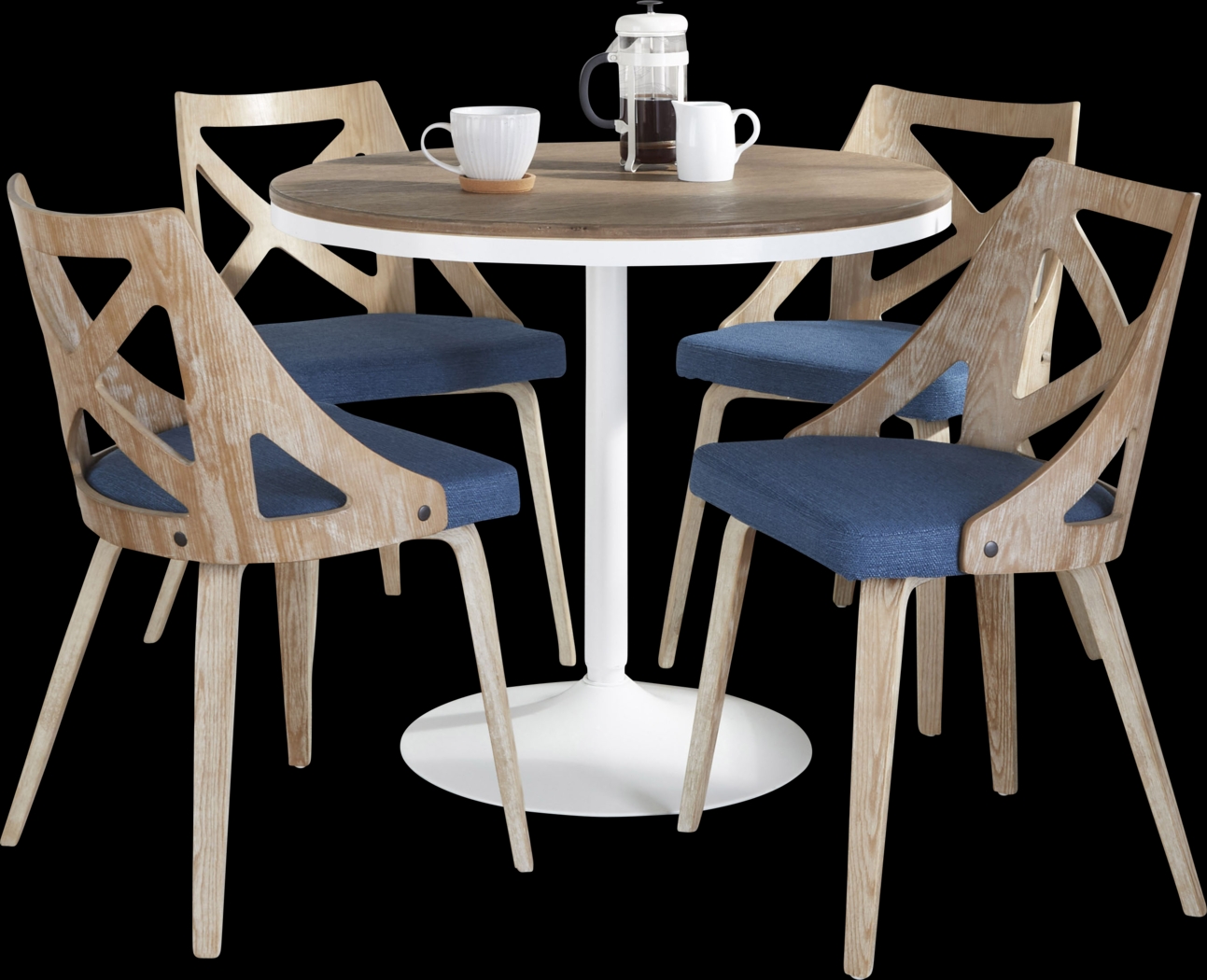 Dyme II Blue 5 Pc Dining Set - Thumbnail - Image 1