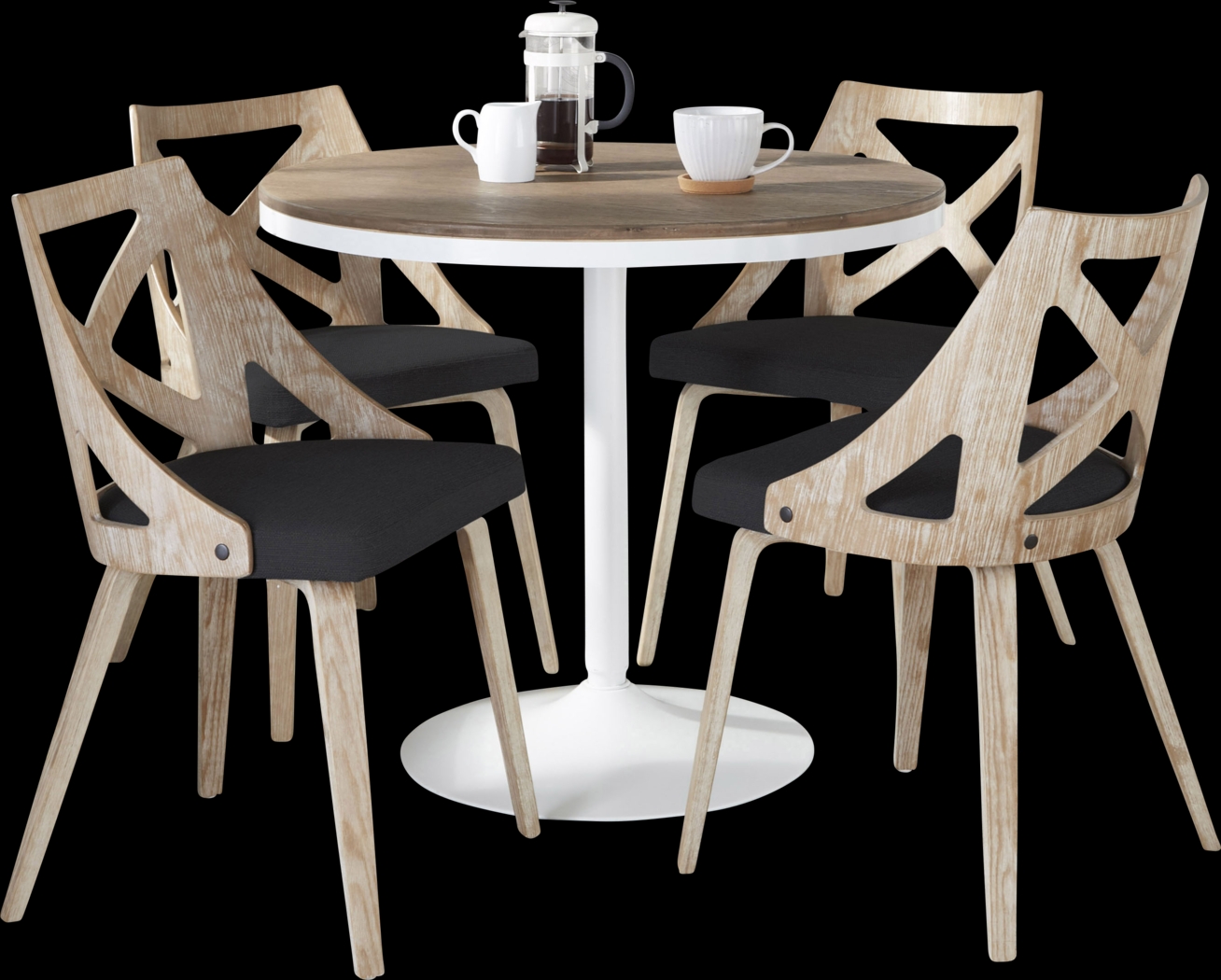 Dyme II Charcoal 5 Pc Dining Set - Thumbnail - Image 1