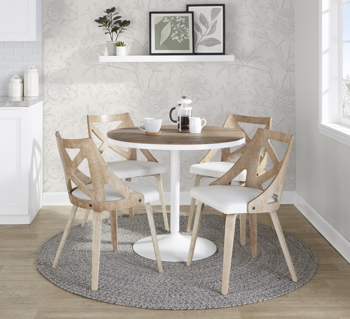 Dyme II Cream 5 Pc Dining Set - Thumbnail - Image 2