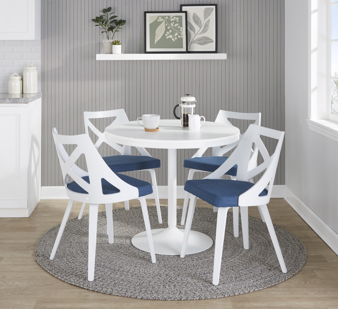 Dyme III Blue 5 Pc Dining Set - Thumbnail - Image 2
