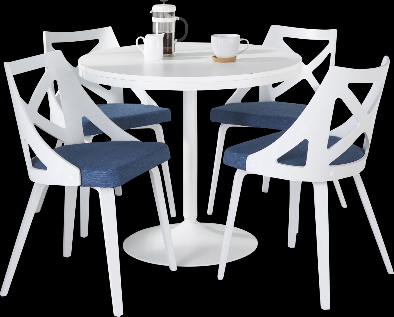 Dyme III Blue 5 Pc Dining Set - Thumbnail - Image 3