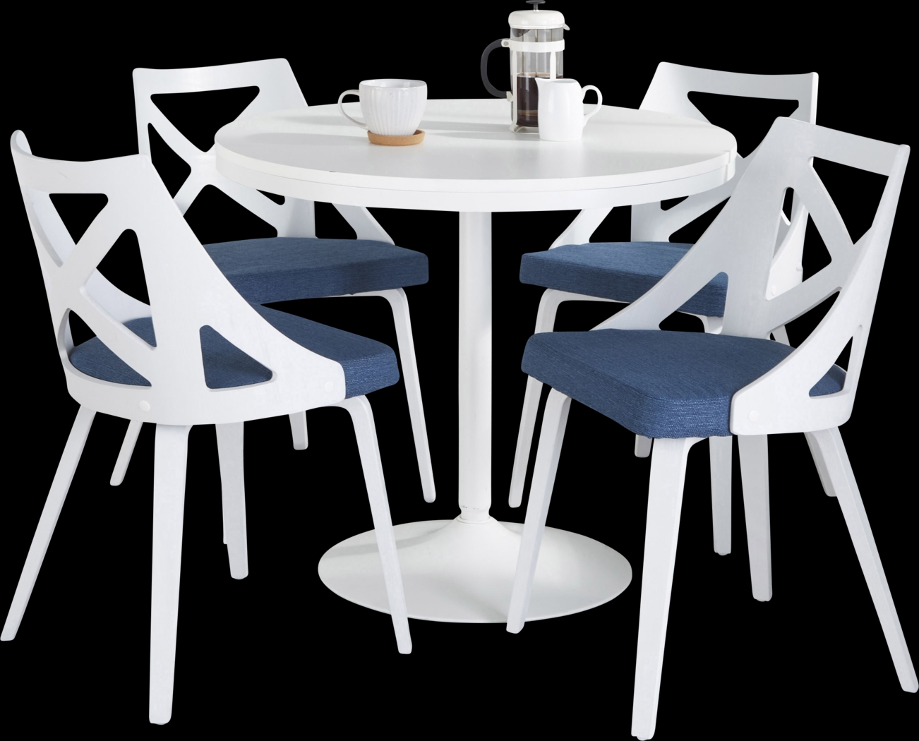 Dyme III Blue 5 Pc Dining Set - Thumbnail - Image 1