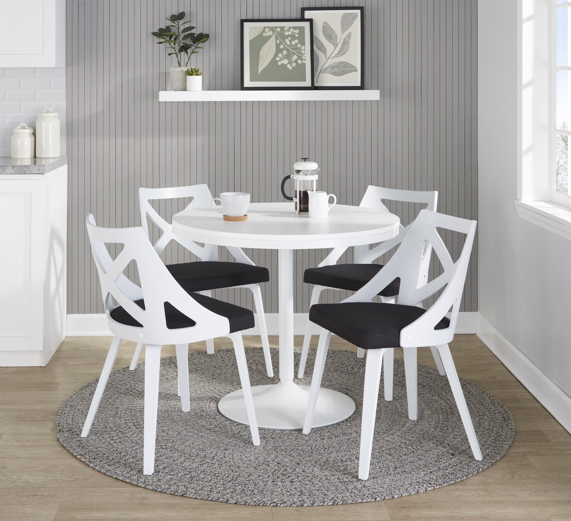 Dyme III Charcoal 5 Pc Dining Set - Thumbnail - Image 2