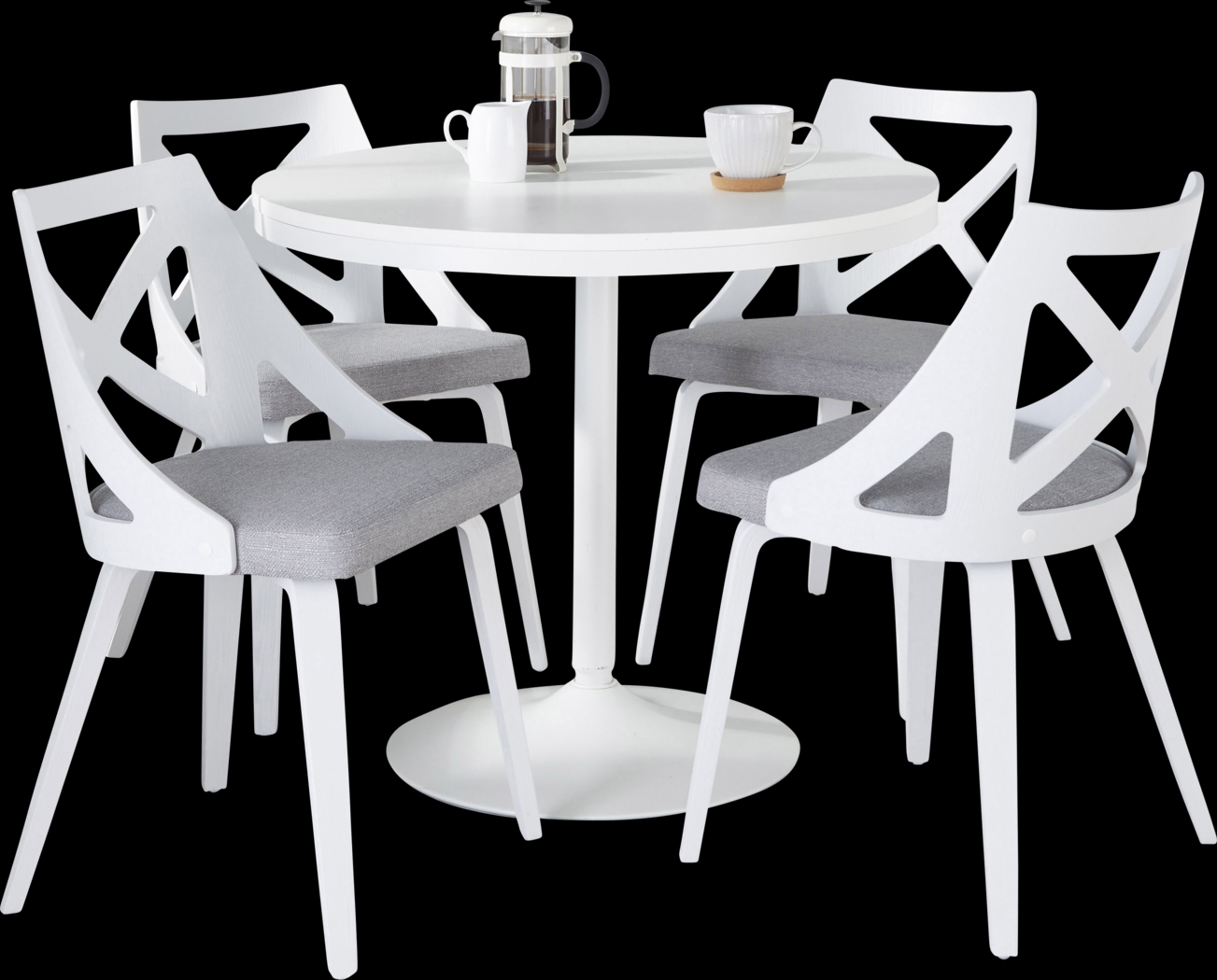 Dyme III Light Gray 5 Pc Dining Set - Thumbnail - Image 3