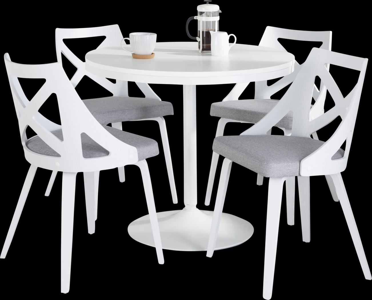Dyme III Light Gray 5 Pc Dining Set - Thumbnail - Image 1