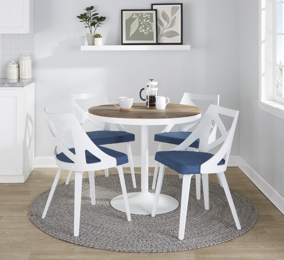 Dyme IV Blue 5 Pc Dining Set - Thumbnail - Image 2