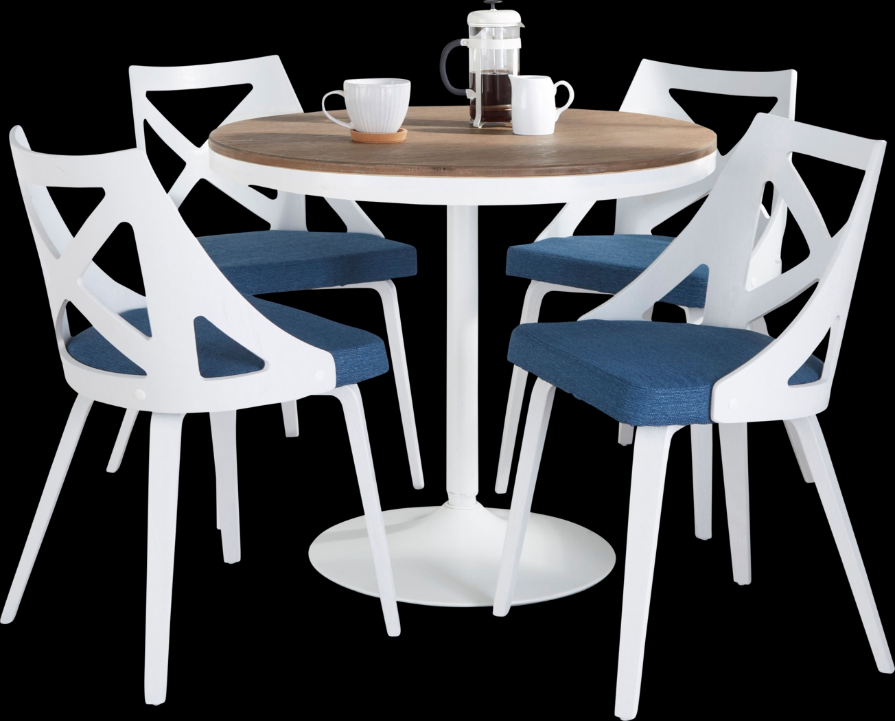 Dyme IV Blue 5 Pc Dining Set - Thumbnail - Image 1