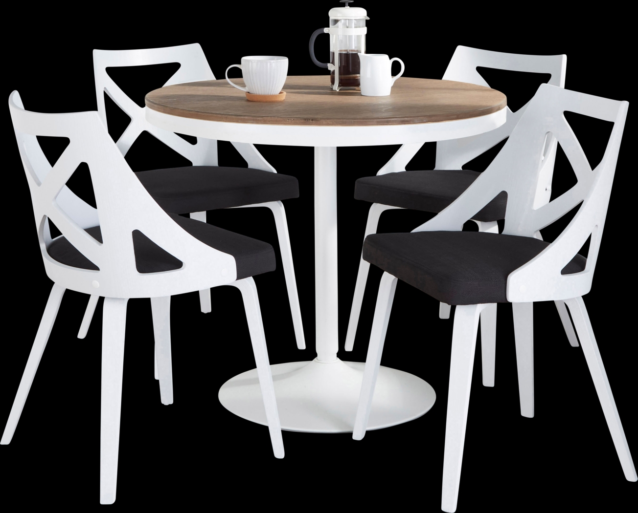 Dyme IV Charcoal 5 Pc Dining Set - Thumbnail - Image 1