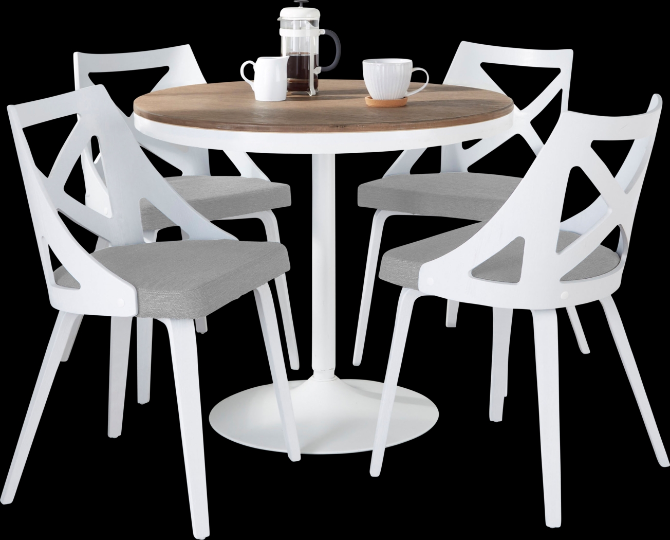 Dyme IV Light Gray 5 Pc Dining Set - Thumbnail - Image 3