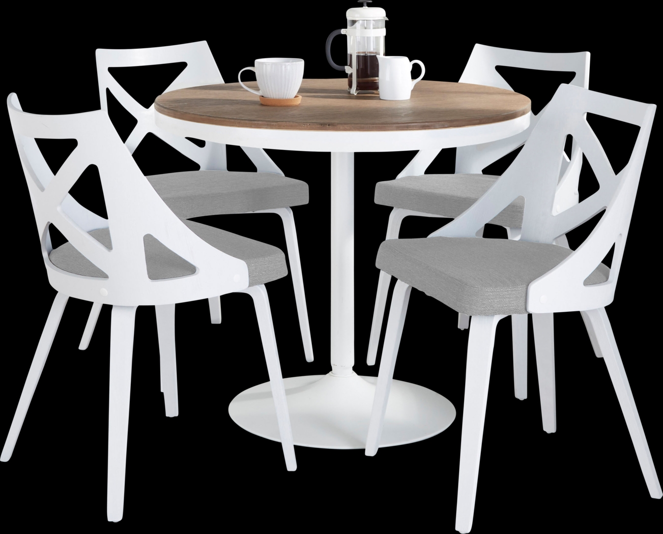Dyme IV Light Gray 5 Pc Dining Set - Thumbnail - Image 1