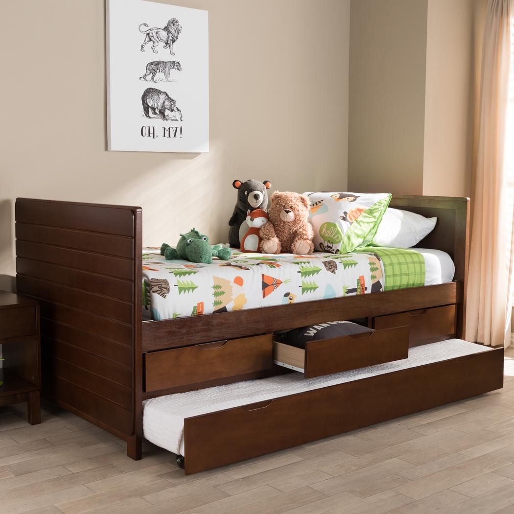 Dysart Brown Daybed With Trundle - Thumbnail - Image 2