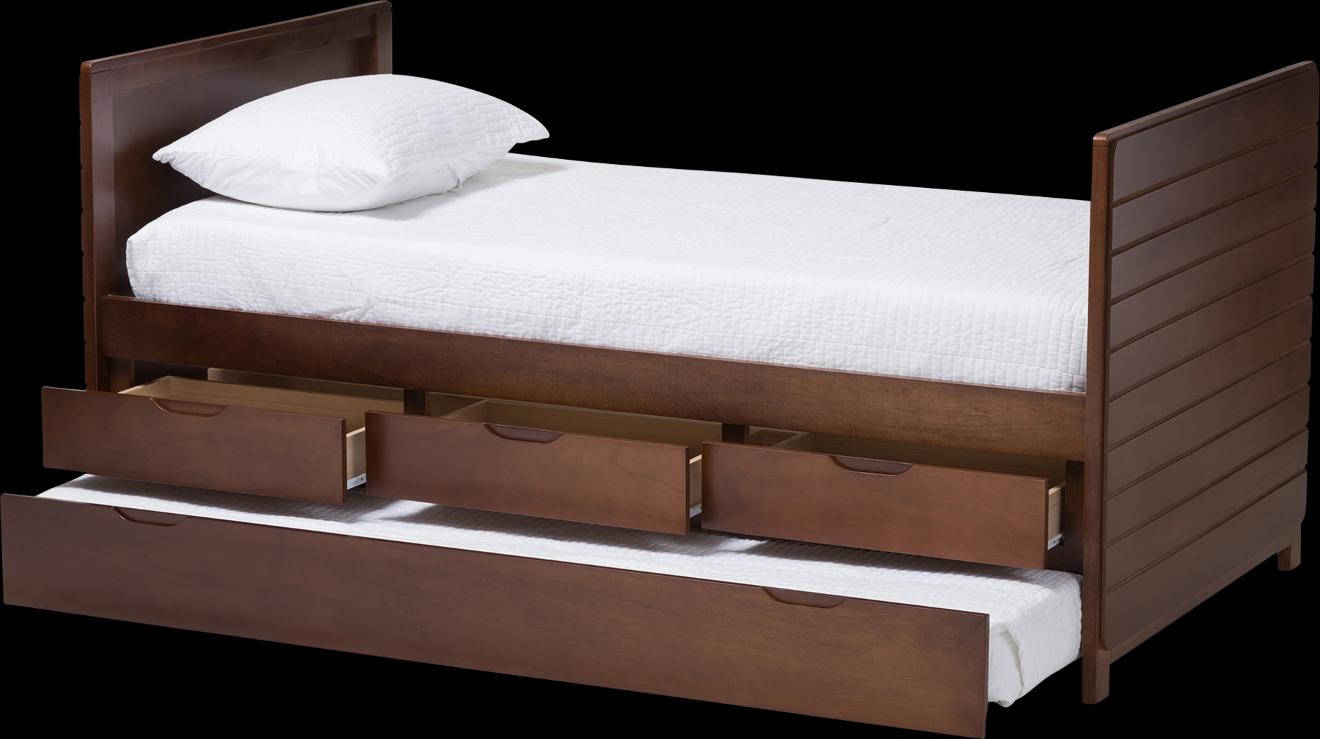 Dysart Brown Daybed With Trundle - Thumbnail - Image 3