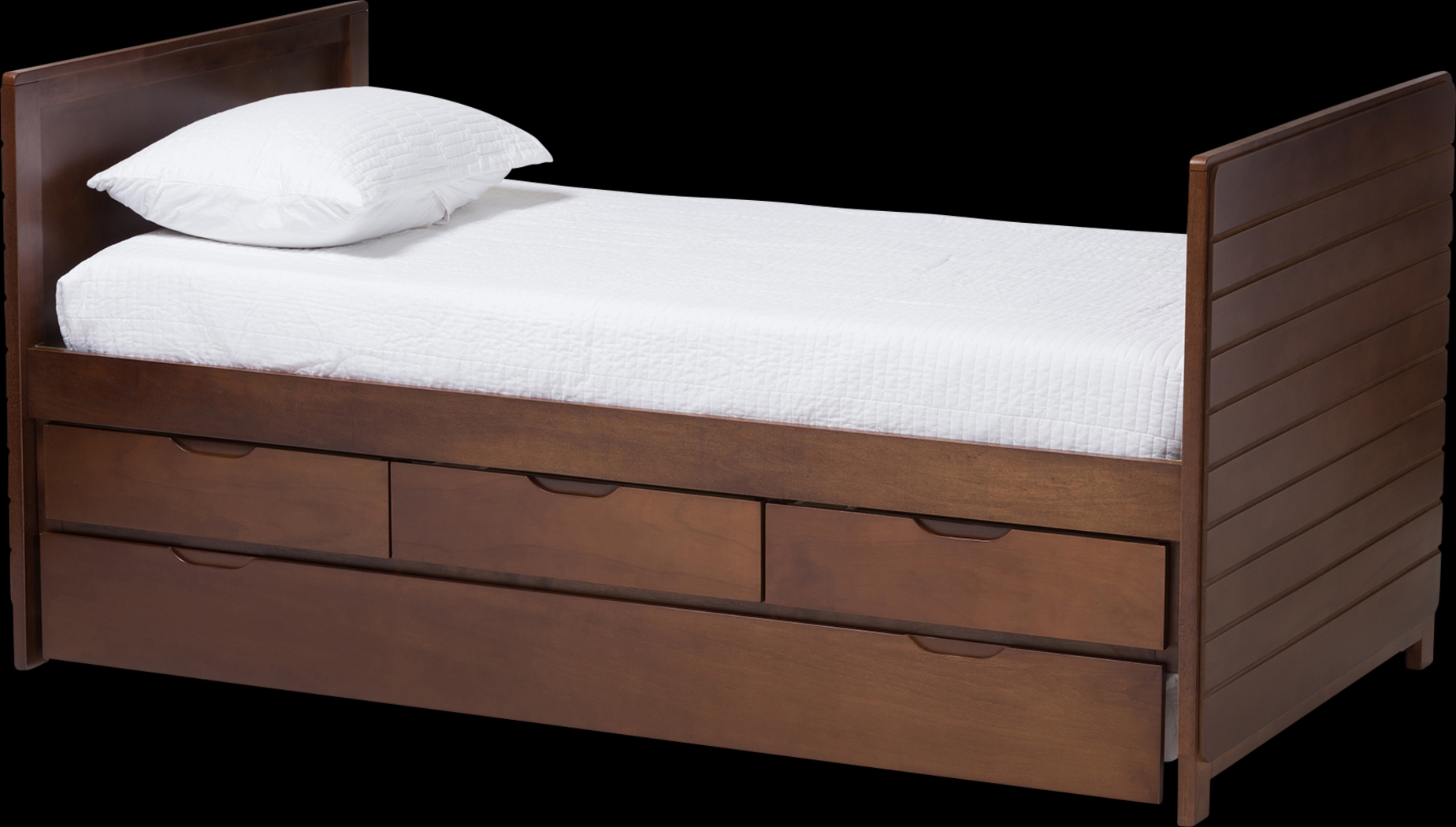 Dysart Brown Daybed With Trundle - Thumbnail - Image 1