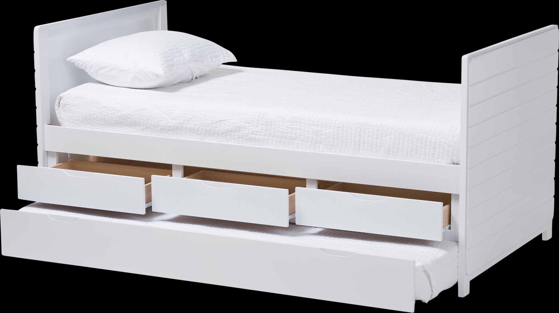 Dysart White Daybed With Trundle - Thumbnail - Image 3