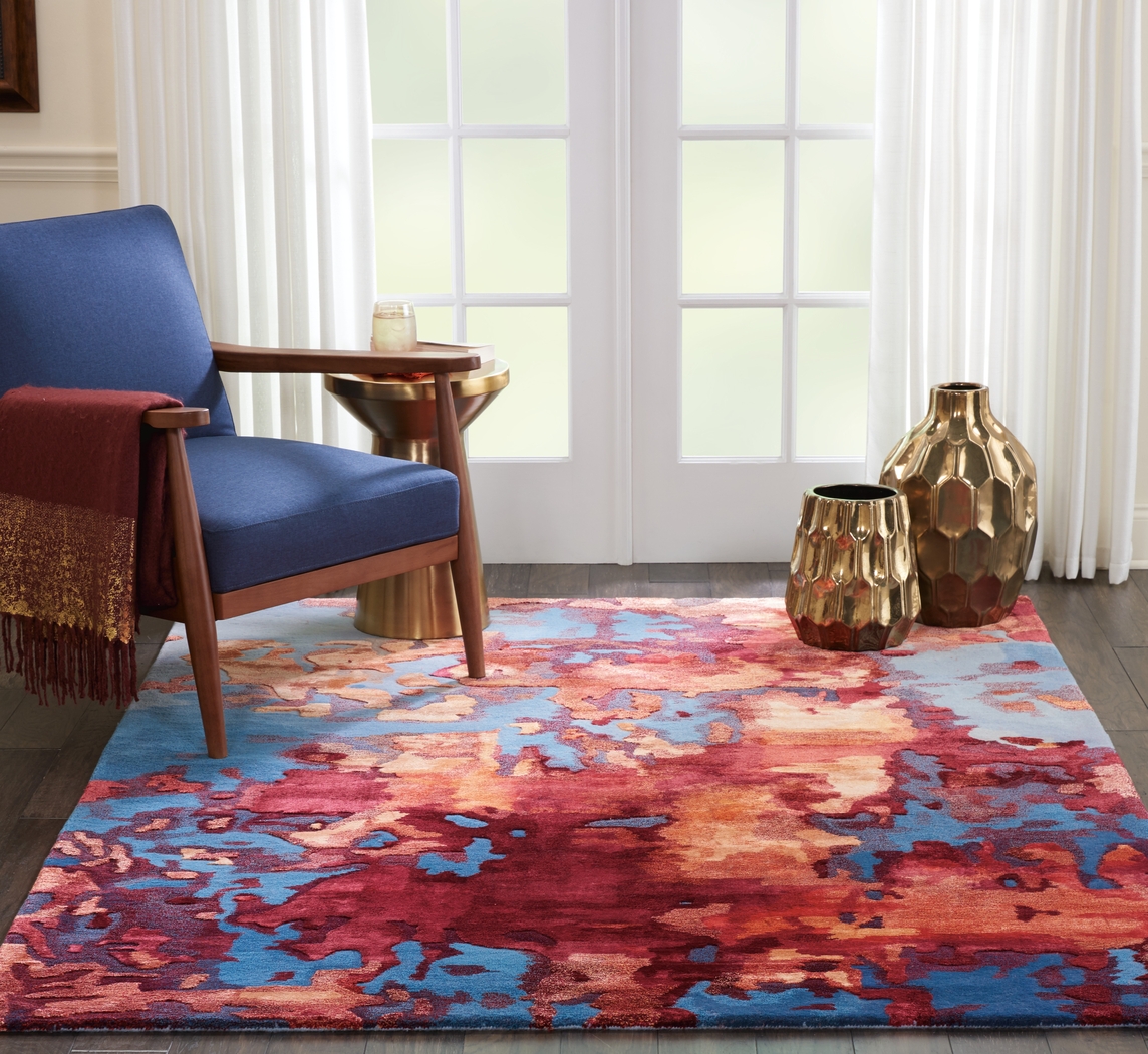 Dysete Blue 5'6 x 7'5 Rug - Thumbnail - Image 2