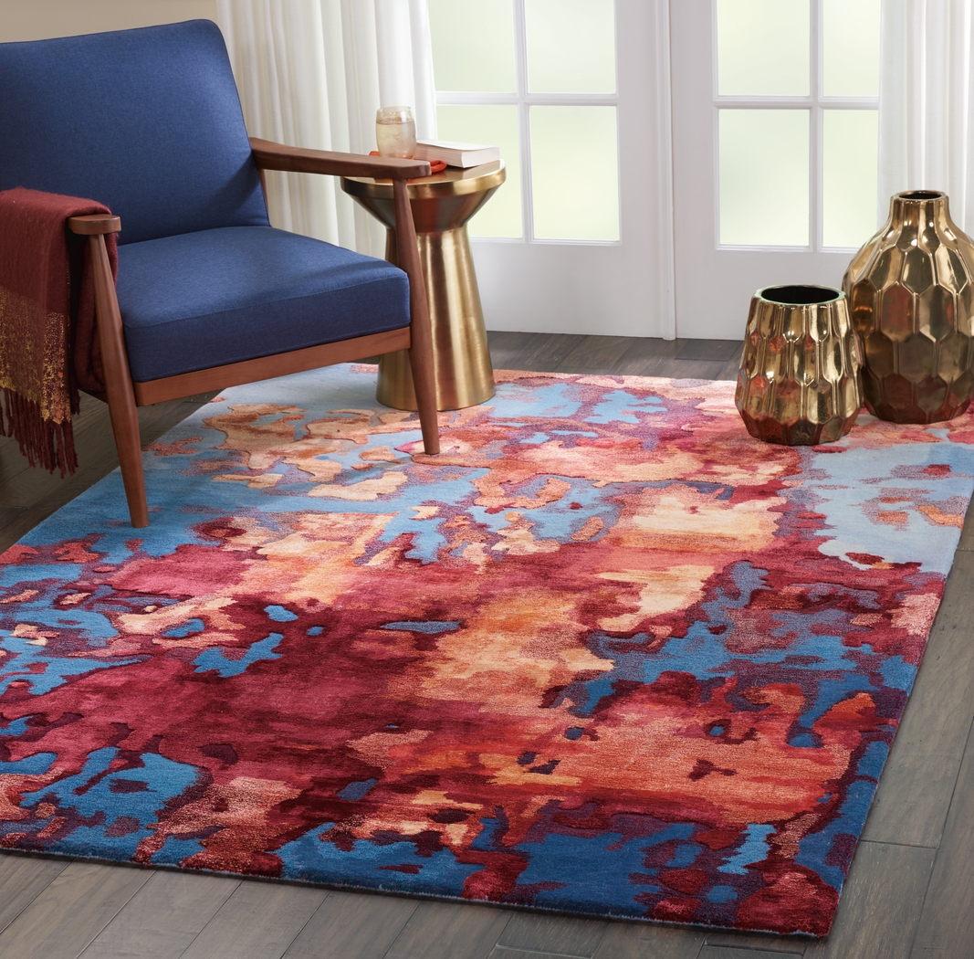 Dysete Blue 5'6 x 7'5 Rug - Thumbnail - Image 6