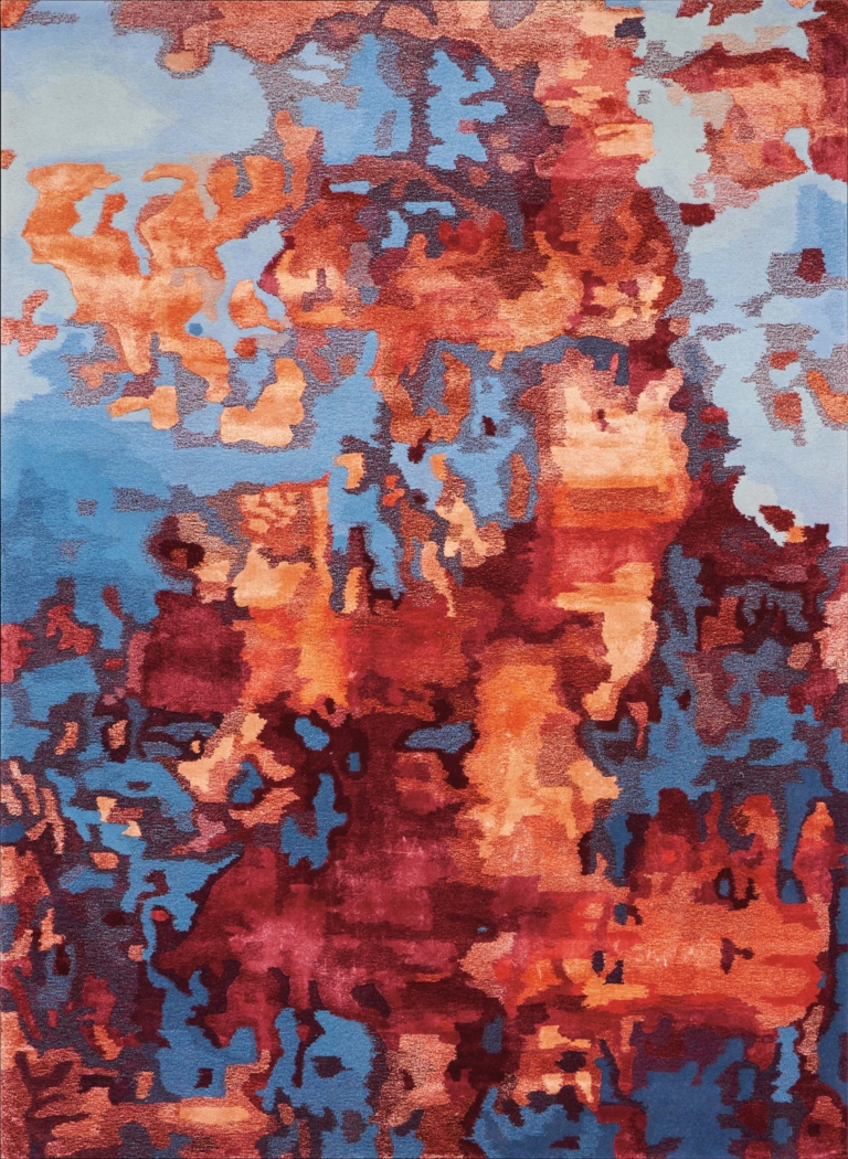 Dysete Blue 5'6 x 7'5 Rug - Thumbnail - Image 1