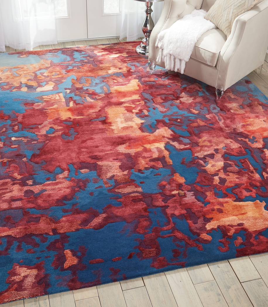 Dysete Blue 7'9 x 9'9 Rug - Thumbnail - Image 5