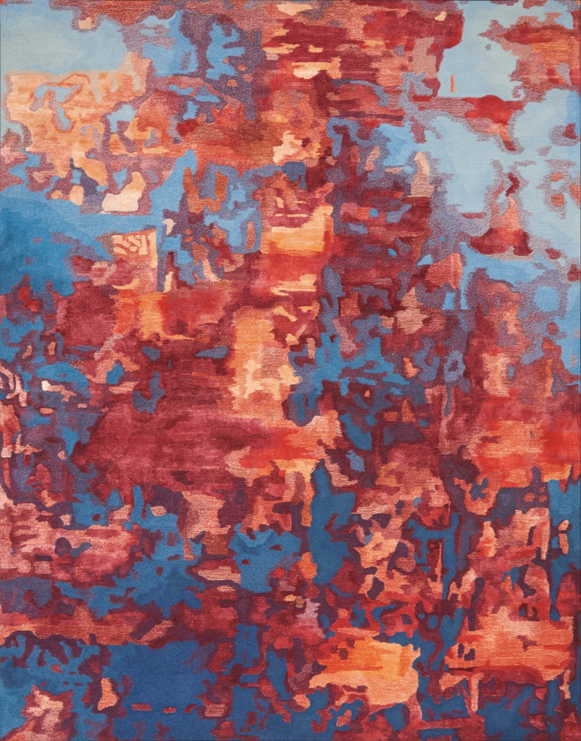 Dysete Blue 7'9 x 9'9 Rug - Thumbnail - Image 1