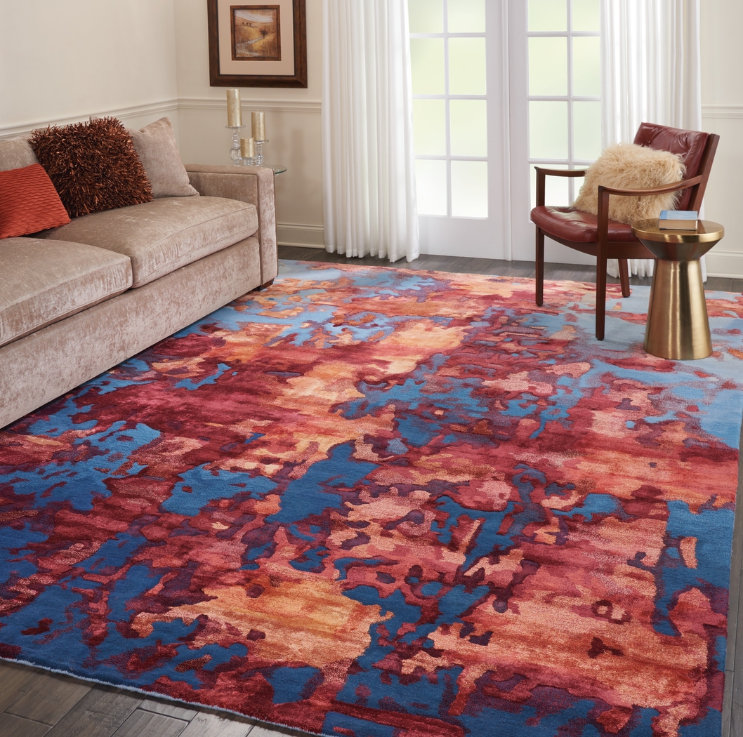 Dysete Blue 8'6 x 11'6 Rug - Thumbnail - Image 6