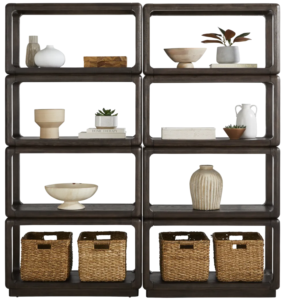 Eaglebrooke Brown 2 Pc Bookcase Set - Thumbnail - Image 2