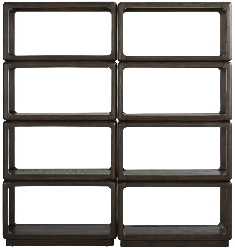 Eaglebrooke Brown 2 Pc Bookcase Set - Thumbnail - Image 1